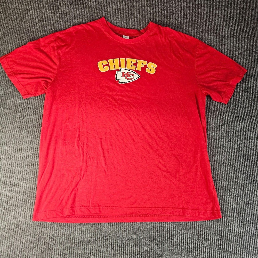 Kansas City Chiefs Shirt Mens 2XL Red NFL Football T-Shirt Tee Team Apparel